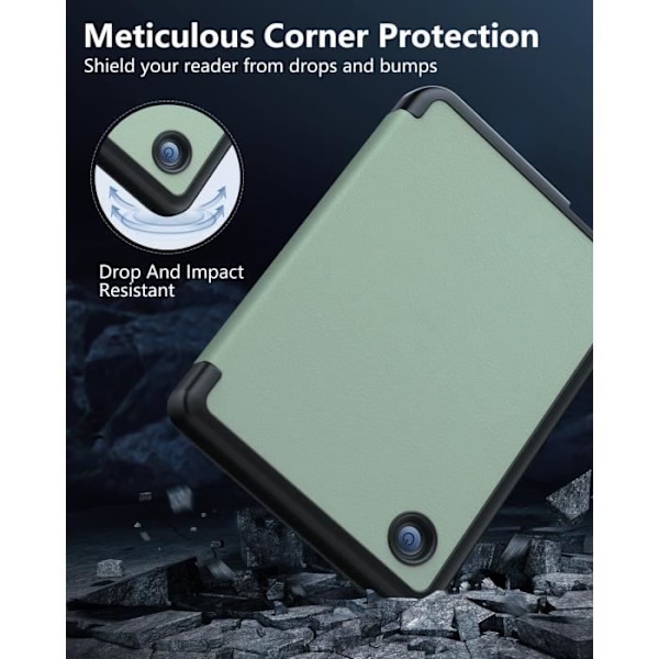 Coque - MoKo - Kobo Clara BW/Clara Colour/Clara 2E - TPU Mjuk - Lätt - Automatisk Vakning Agave Grön