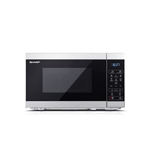 Mikrovågsugn - SHARP - YC-MS02ES - 20 liter - 800 W - Grå - Svart - Fristående - Enkelfunktion