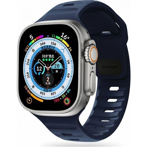 Tekniskt skyddsrem för APPLE WATCH 4/5/6/7/8/SE/ULTRA (42/44/45/49 MM) Iconband Line marinblå