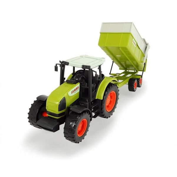 Traktor med släp CLAAS - DICKIE TOYS - 57cm - fria hjul Flerfärgad