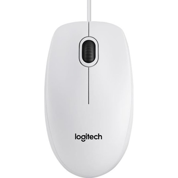 Logitech optisk affärsmus - B100 Vit