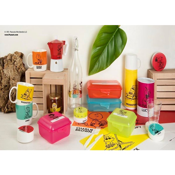 Mugg - kopp - mazagran Excelsa - 48587 - Peanuts Set med 6 Kaffekoppar, Porslin, 100 ML, Flerfärgad