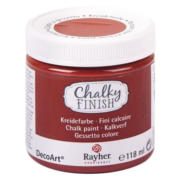 Krita med kritt - 118 ml - Rostfärg - För porösa material - Ultra-matt rost