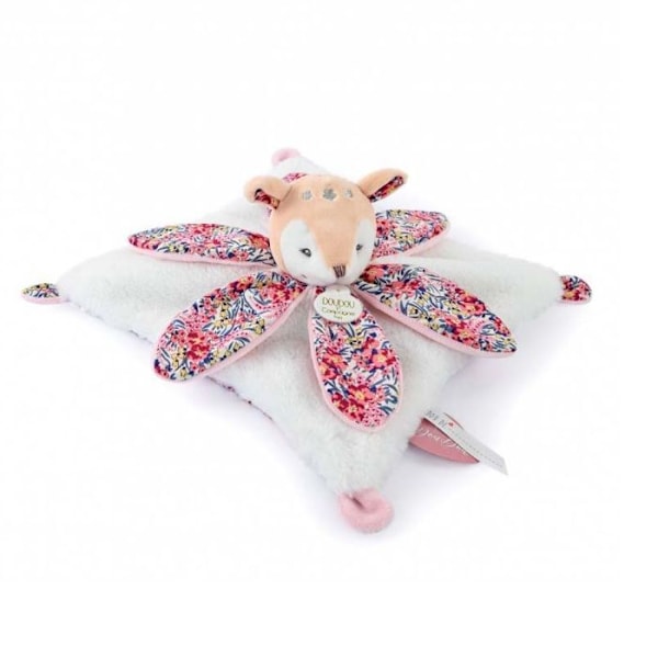 Fawn kronblad täcke - Rosa - 27cm - Doudou et Compagnie - Boh'aime Vit