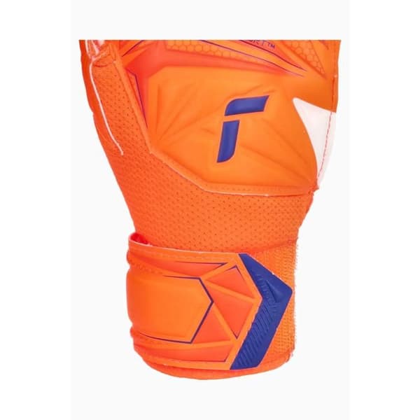 Målvaktshandskar barn Reusch Attrakt Solid Finger Support - chockerande orange/blå chocker orange/blå tre
