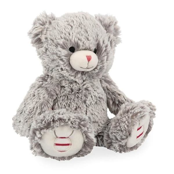 Plyschleksak - KALOO - Maé Red Bear - Passar från födseln - Mjuk päls - 24 cm Röd
