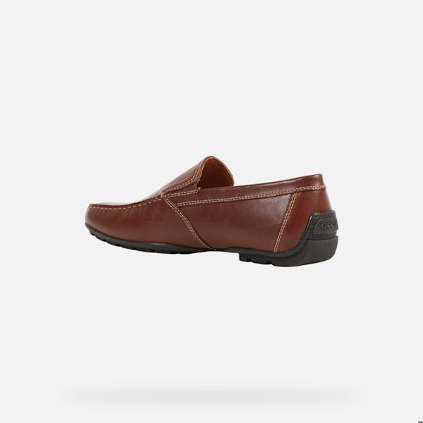 Mocassiner - Geox - Moner - Slät läder - Exceptionell komfort - Färg brun kaffe 45