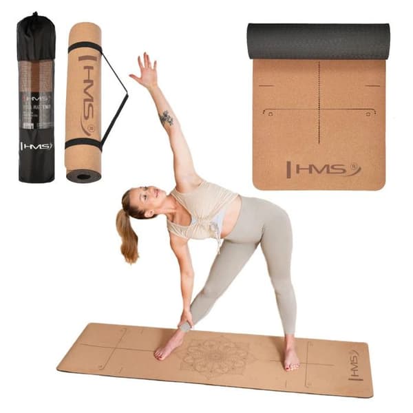 Yoga mat TPE HMS YM11 brun