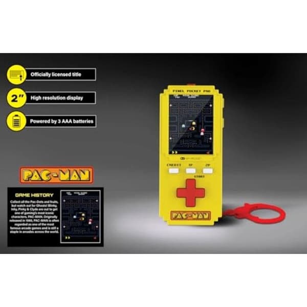 Min Arcade Pixel Pocket Pro Pac-Man Unik färg (Pac‑Man-tema)