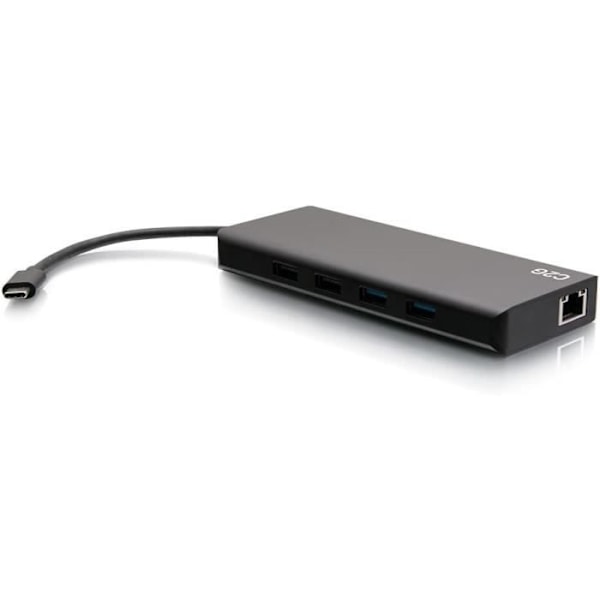USB-C 9-i-1 dockningsstation - C2G - Dubbel skärm - HDMI, Ethernet, USB - 60 W - 4K 30Hz