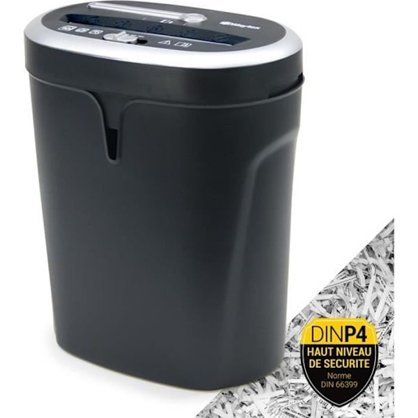 Dokumentsförstörare - WAYTEX - Högsäkerhet korsklipp - 10 ark CD/DVD - 21L behållare