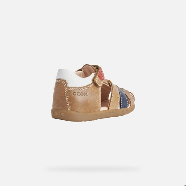 Sandaler för spädbarn - Geox - Macchia - Andningsbara - Bekväma - Karamellläder kola 26
