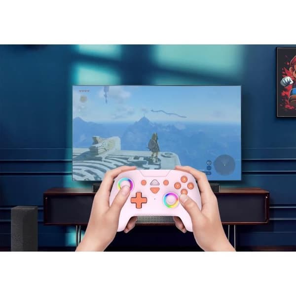 Manett - Switch 2 - Trådlös - LED RGB - Switch OLED - Switch Ros