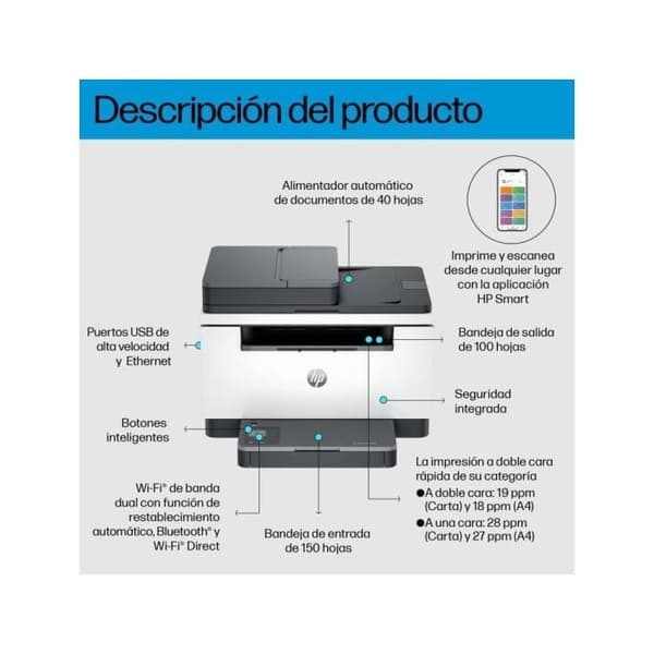 Multifunktionsskrivare - HP - M235sdw - Laser - 27PPM - A4 - Trådlös