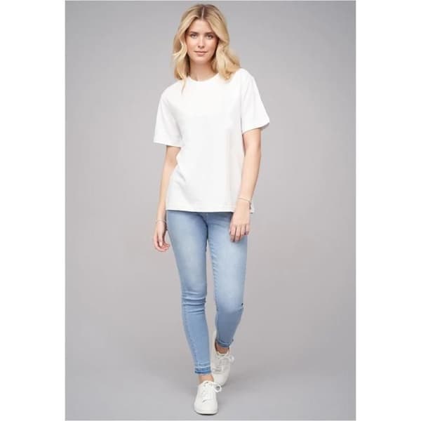 T-shirt dam Cloud5ive 77 Limoncello - vit vit M