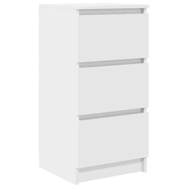 vidaXL Buffé vit 37,5x35x76 cm ingenjörsträ 861724