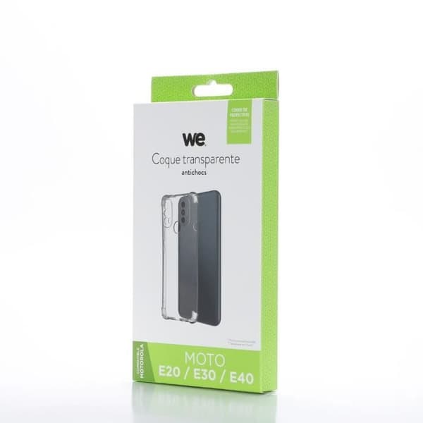 WE TPU-skyddsskal MOTOROLA MOTO E20 / E30 / E40 Transparent