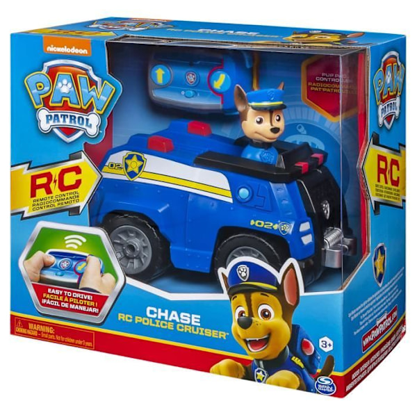 Chase radiostyrt fordon - PAW PATROL - 2,4 Ghz-teknik - Lämplig för små händer Blå