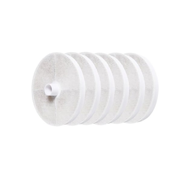 Fontän för vatten Grunder - 11096-S-6 - Filter för kattvattensfontän, Paket med 6