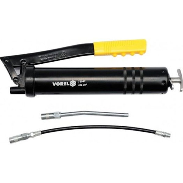 Pompa för smörjolja - tillbehör för smörjpump Vorel - 78042 - Manuell smörjpistol 400ml ()