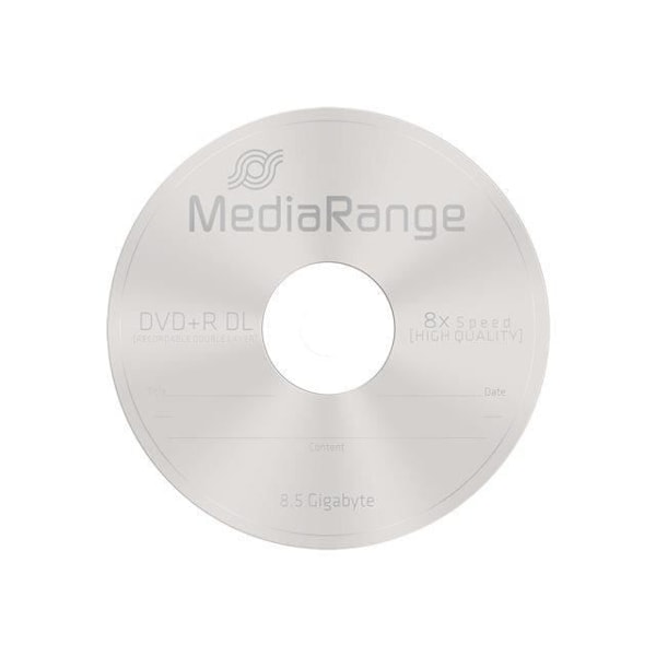 DVD+R DL - MEDIARANGE - MR469 - 8,5 GB 8x - 25 media