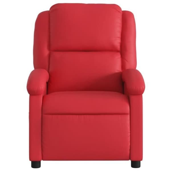 vidaXL Recliner Röd Konstläder 371780