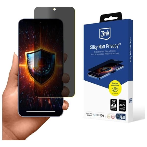 Härdat glas för Xiaomi 15 3MK Privacy Matte
