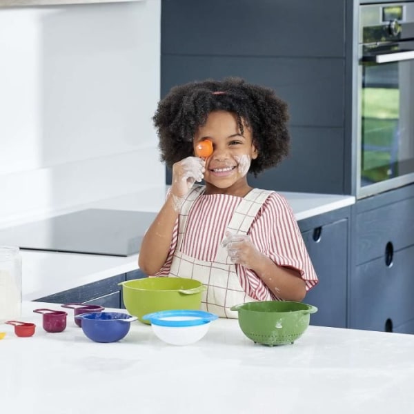 Kockens skål och mätkopp tillbehörsset 9 artiklar för barn Joseph Joseph