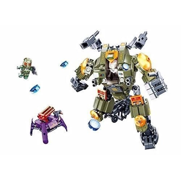 Robotattack - SLUBAN - Dire Wolf - Kompatibel - Färgade instruktioner - Bygg själv