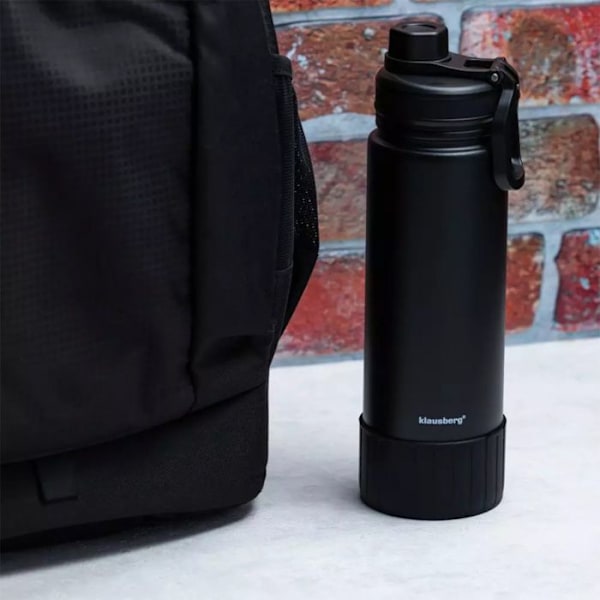 Termos - KLAUSBERG - KB-7637 - Rostfritt stålh - 720 ml - Svart svart
