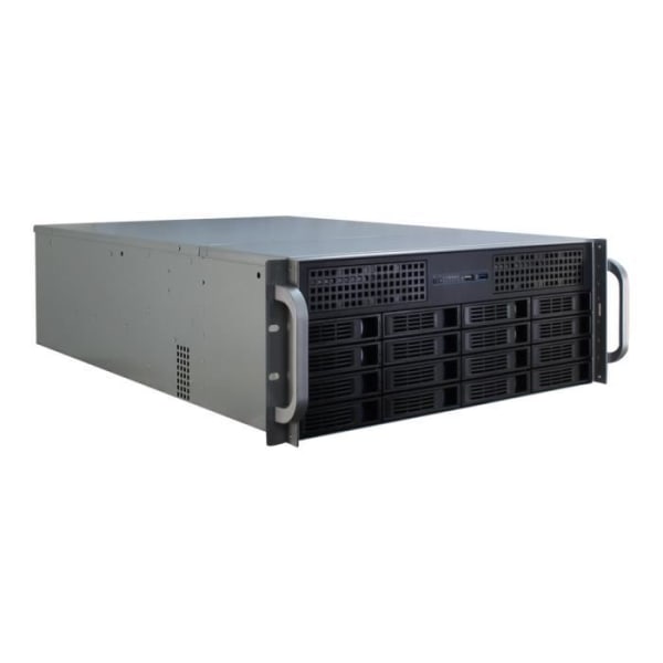 Inter-Tech IPC 4U-4416 Rackmonterbar 4U ATX - Extended SSI EEB No Power Supply (ATX) USB Svart, Silver
