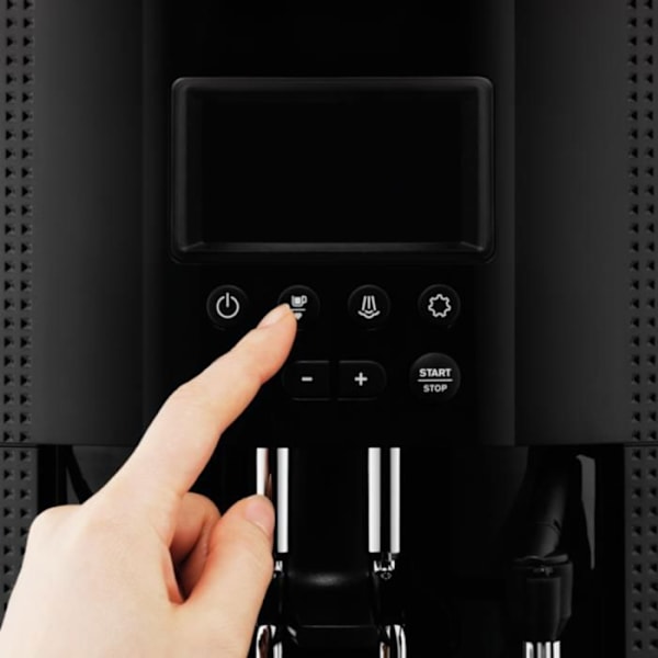 Kaffemaskin med kvarn - KRUPS - LCD-skärm - Automatisk rengöring - EA815070 Svart