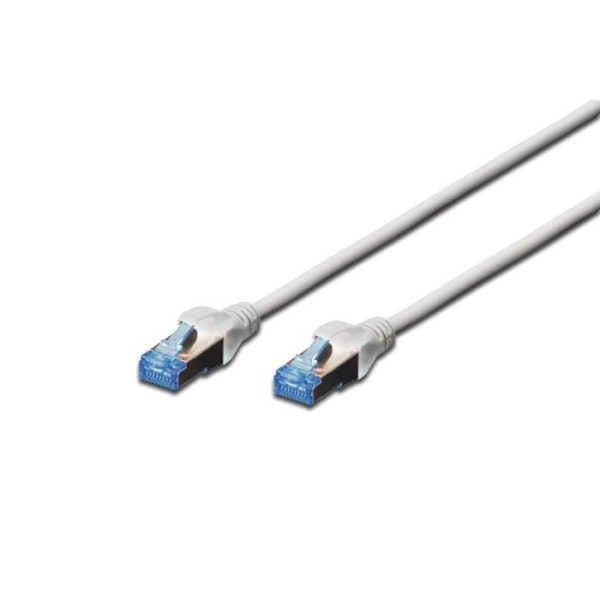 Patchkabel RJ45 PVC AWG 26/7 CAT 5e SF/UTP Skärmad Bt Blå 0,5 m Grå