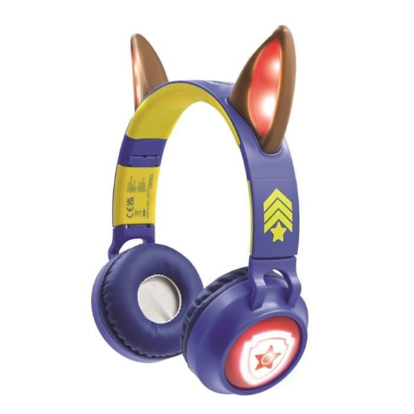 Bluetooth hörlurar 2-i-1 - LEXIBOOK - Paw Patrol - Ljus effekter - Söt design - Räckvidd 10m Flerfärgad (med element från Chase 