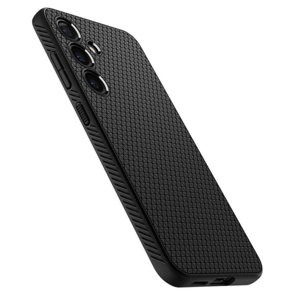 Coque - SPIGEN - Liquid Air - Matt svart - Flexibel - Optimal skydd Matte svart