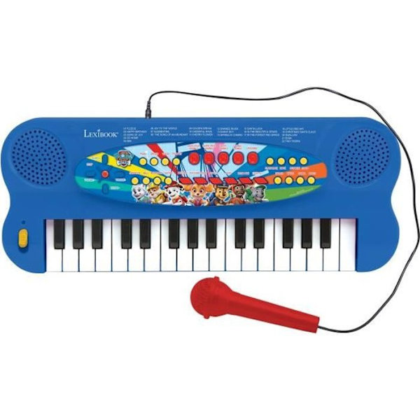 PAT' PATROL - Musikalisk elektronisk klaviatur med mikrofon (32 tangenter) - LEXIBOOK Röd