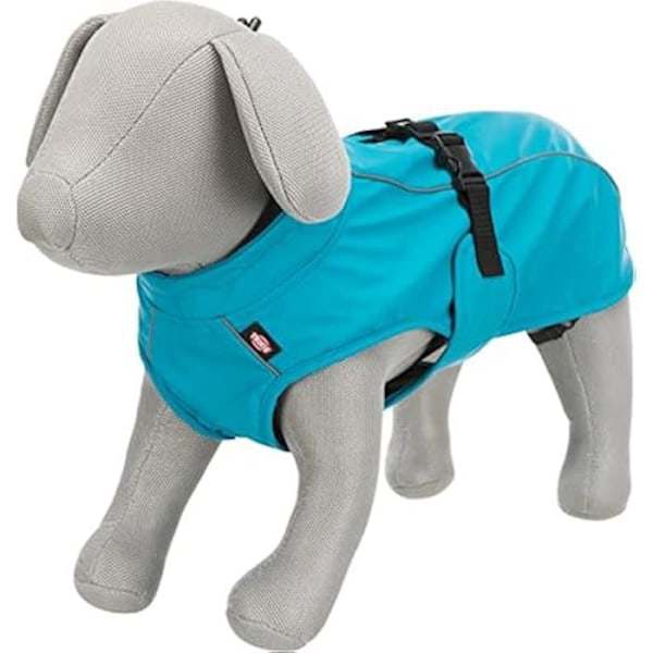 Vattentät hundjacka - TRIXIE - Vimy - 30 cm - Blå - Polyuretan/Polyester - Justerbar blå