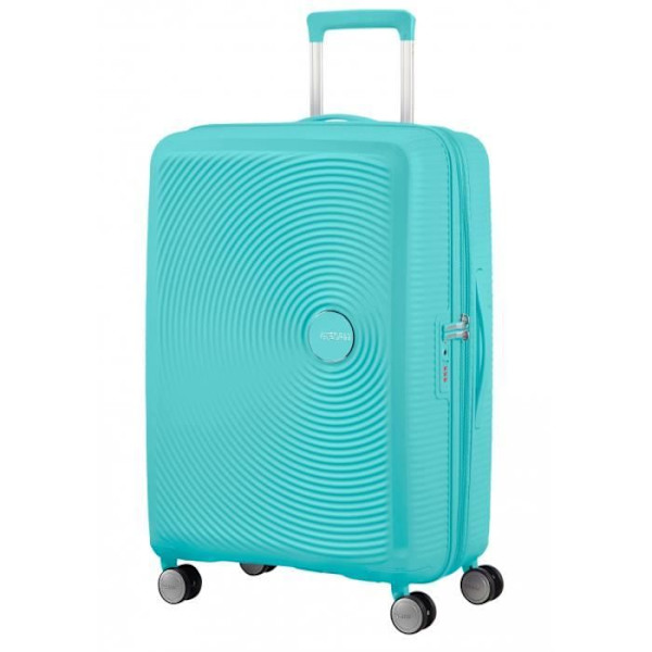 Valiservice - AMERICAN TOURISTER - SoundBox - 67 cm - Utvidbar - 4 Multidirektionella hjul Blå