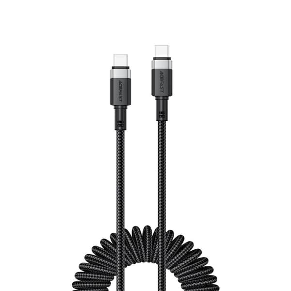 USB-kabel - ACEFAST - C14-03 - Spiralformad återvinningsbar - Snabbladdning 3 A - 1,2 m flätad