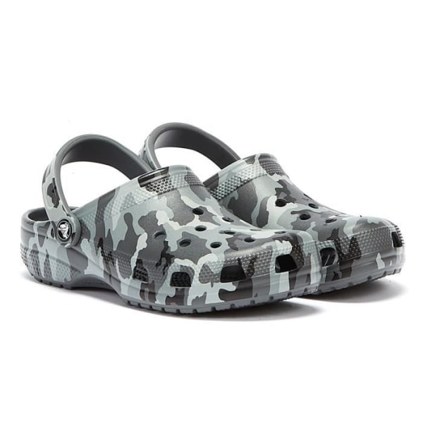 Crocs Classic Camo Grey/Multi Clogs for Herr - Storlek EU 43-44 Grå 43