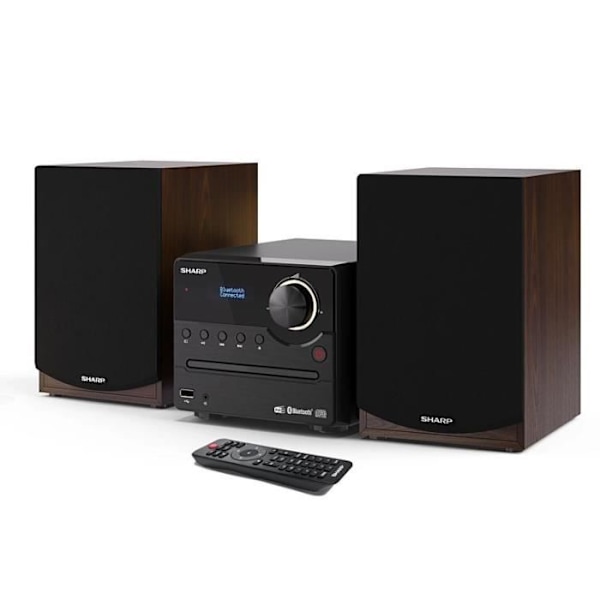 SHARP XL-B517D Hi-Fi-system - 45W - FM, DAB+ - Bluetooth - Svart Svart