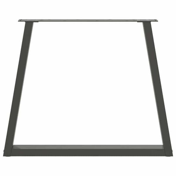 vidaXL V-formade matbordsben 3 delar Antracit 70 x (72-73,3) cm Stål 4012586
