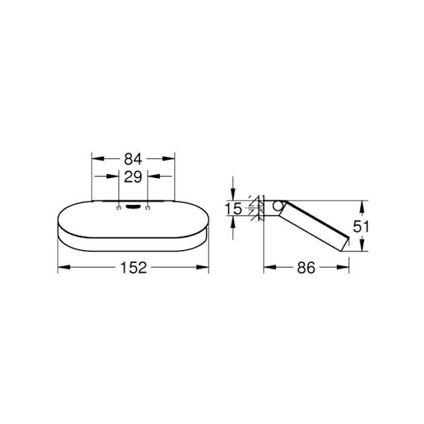 Grohe Selection Väggmonterad toalettpappershållare i metall med lock, Borstad Warm Sunset (41069DL0)