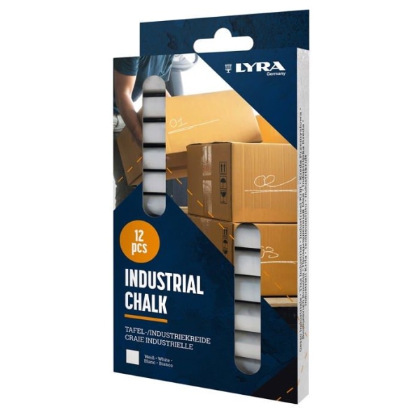 Lyra blädderblock - L5100121 - Industriell krita/whiteboard Box med 12 krita