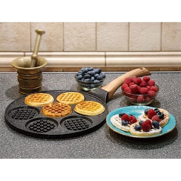 Stekpanna - KINGHOFF - KH-1668 - Marmorbeläggning - Non-stick - 26,5 cm Svart