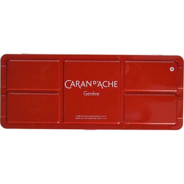 Caran d'Ache: Studio Gouache: Set med 14 kastruller och 10 ml vit