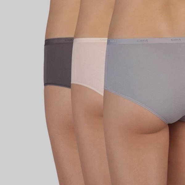 DIM Boxer Les Pockets Ecodim X3 Taupe/Rosa/Grå - 44