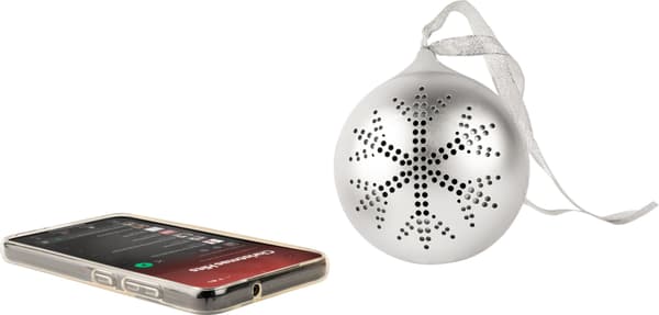 Bluetooth-högtalare - BIGBEN - Julgranskula - Silver Pengar