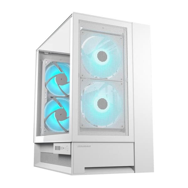 Gaming PC-chassi - COUGAR - OMNYX - Vit - Mid-Tower ATX - 4 ARGB PWM-fläktar