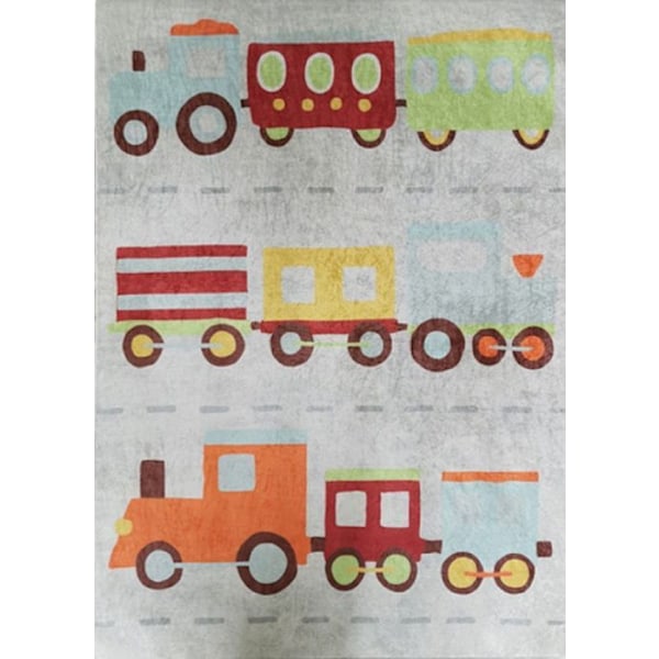 Teppe - Fargerik - TOG - 100x160 cm - Antiskli - Maskinvaskbar - Moderne Flerfärgad